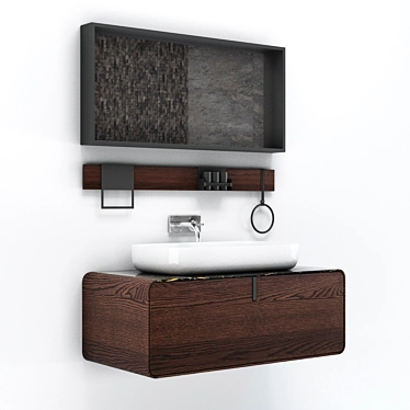 Porcelanosa Ciclo Bath Set: Modern Luxury for Your Bathroom 3D model image 1 
