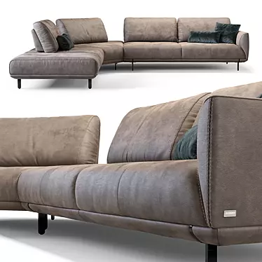  Elegant Assago Sofa by Nicoline 3D model image 1 