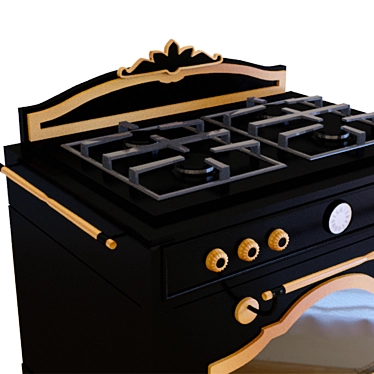 Vintage Baking Nostalgia: Retro Oven 3D model image 1 