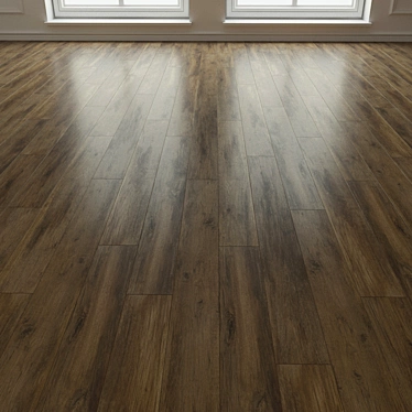 Natural Wood Laminate Flooring 3D model image 1 