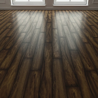 Natural Wood Parquet Tile 3D model image 1 