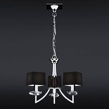 AKIRA Chandelier: Elegant and Energy-Efficient 3D model image 1 