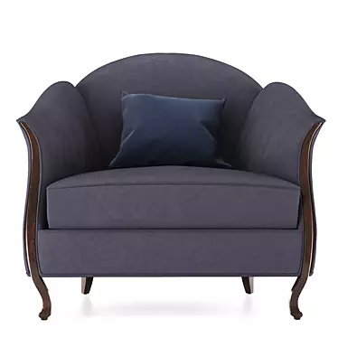 Elegant Neoclassical Armchair: Arrondie Christopher Guy 3D model image 1 