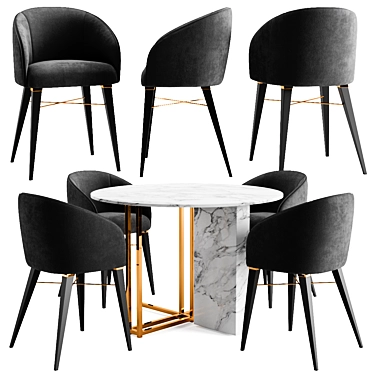 Prosvir Modern Table Chair 3D model image 1 