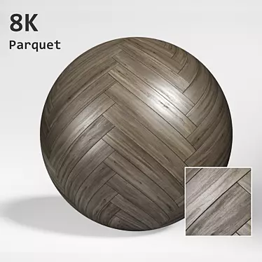 Parquet Aspen Dark  High-Resolution Texture 3D model image 1 