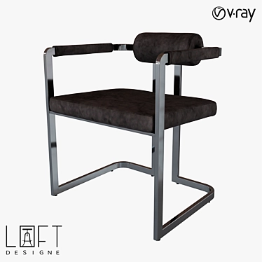 Industrial Metal Chair 2875 Model 3D model image 1 