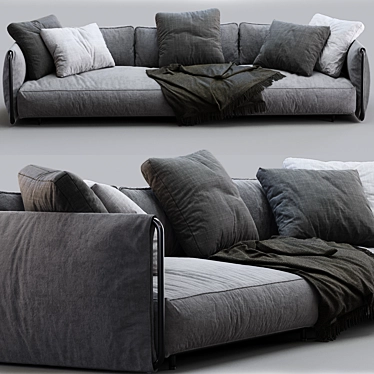 Edmond Flexform Sofa: Modern and Stylish Comfort 3D model image 1 