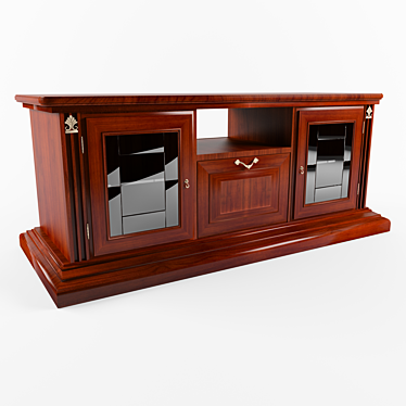 Modern 3-Drawer Chest 3D model image 1 