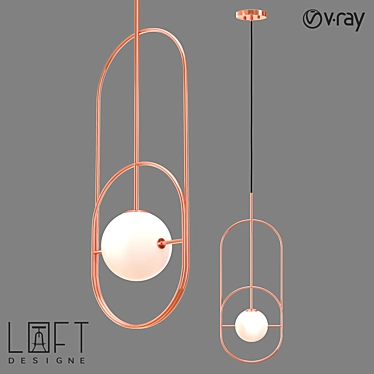 Industrial Style Pendant Lamp - LoftDesigne 4683 3D model image 1 