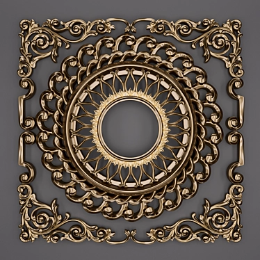 Versatile Trim Ornament for 3D Software 3D model image 1 