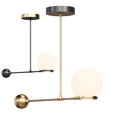 Modern Balance Pendant Lamp 3D model image 1 