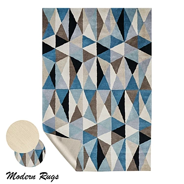 Contemporary Rugs: Versatile & Chic 3D model image 1 