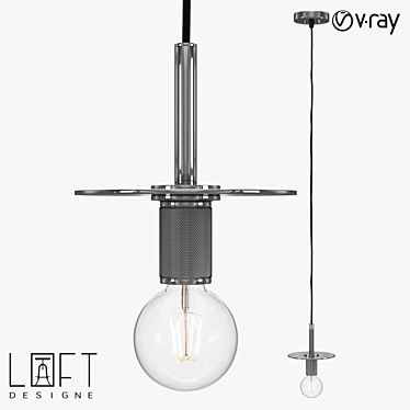 Industrial Pendant Lamp LoftDesign 4691 3D model image 1 