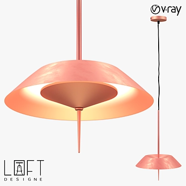 Industrial Style Pendant Lamp 7915 3D model image 1 