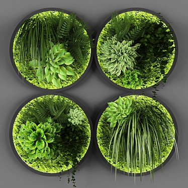 Green Living Wall System: Phytowall 3D model image 1 