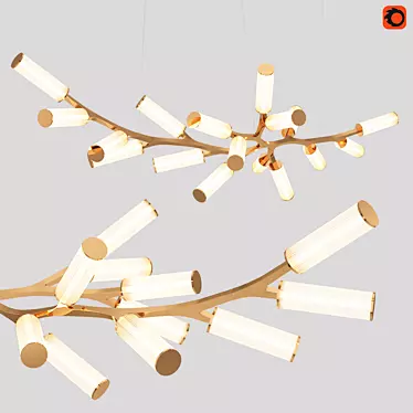 Steinway Haara: A Musical Chandelier 3D model image 1 
