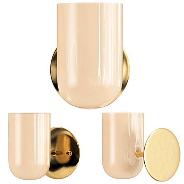 Modern Miami Cup Sconce 3D model image 1 