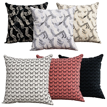 Cozy Home Decor Pillows 3D model image 1 