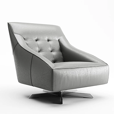 Elegant MAXDIVANI GUSCIO Chair 3D model image 1 
