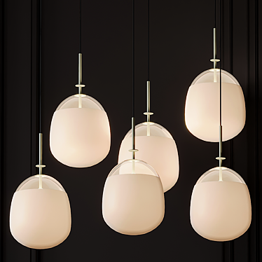 TEMPO VIVIA Pendant: Contemporary Elegance Exemplified 3D model image 1 