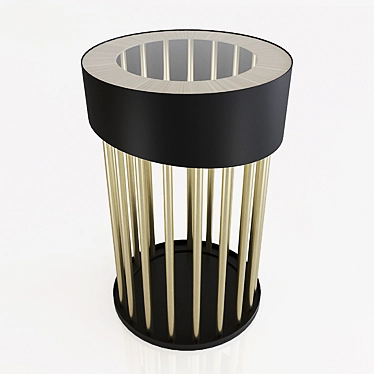 Sleek Hollow Side Table 3D model image 1 