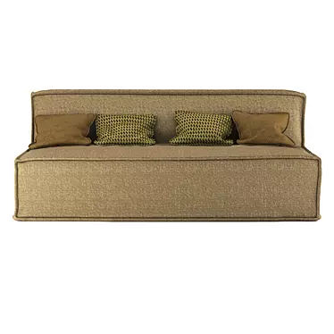 Tommy Milano: Comfortable Folding Sofa 3D model image 1 