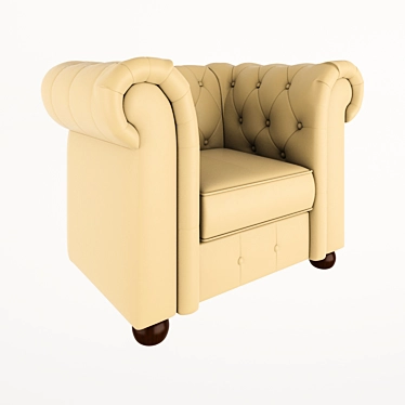 Elegant Rogersville Armchair 3D model image 1 