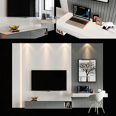 TV Zone: Transform Your Living Room 3D model image 1 