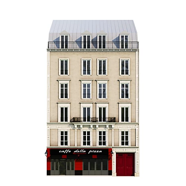 Classic Architectural Building Model 3D model image 1 