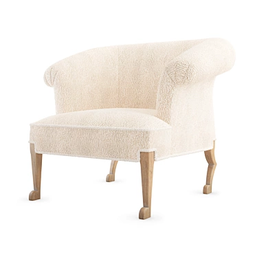 Bakerfurniture La Fleur Petit: Modern Armchair 3D model image 1 