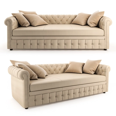 Luxurious Modern L-Shaped Sofa 3D model image 1 