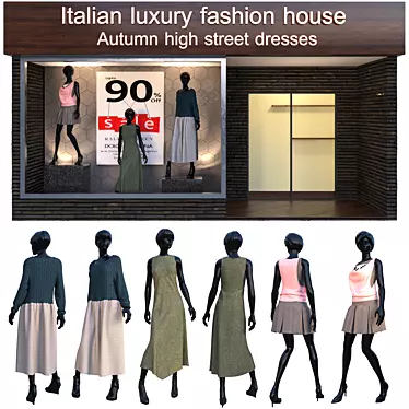  Trendy Shopping Store: Modern Design 3D model image 1 