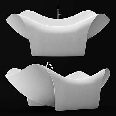 Elegant 3D Bathroom Set 3D model image 1 