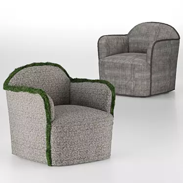 Elegant Ada Armchair by Paola Navone 3D model image 1 