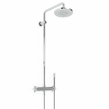 Luxury Rainfall Shower Head 3D model image 1 