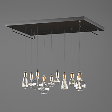 Elegant Pendant Light 3D model image 1 