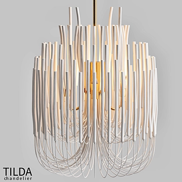 TILDA Chandelier: Elegant Illumination for Any Space 3D model image 1 