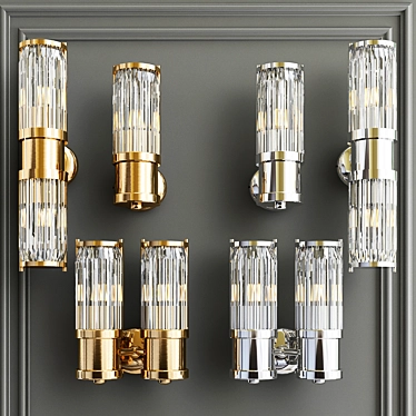 Claridges Wall Lamp: Elegant Lighting Solution 3D model image 1 