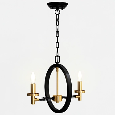 Loft-Concept Angular 2 Chandelier 3D model image 1 