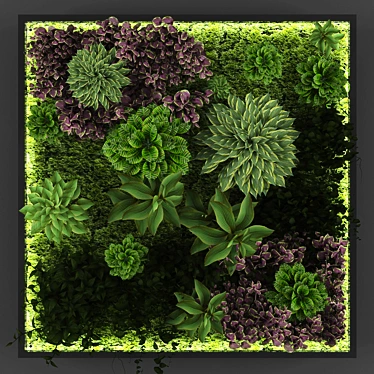 Polys Vertical Garden: A Stunning Green Oasis 3D model image 1 