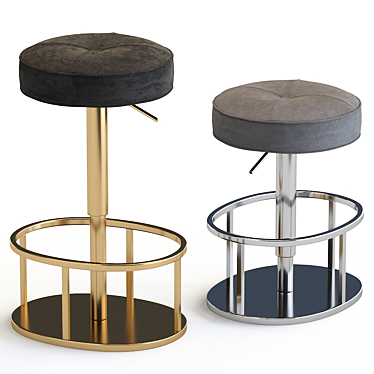 Modern Thibault Bar Stool 3D model image 1 