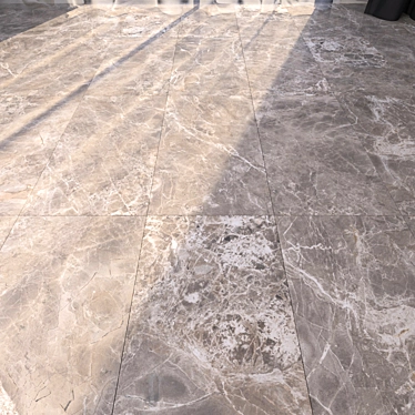 Elegant Greige Marble Flooring 3D model image 1 