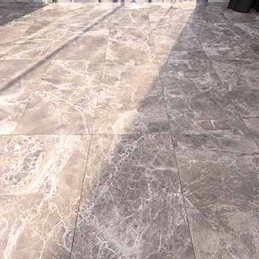 Alpha Greige Marble Floor Set 3D model image 1 