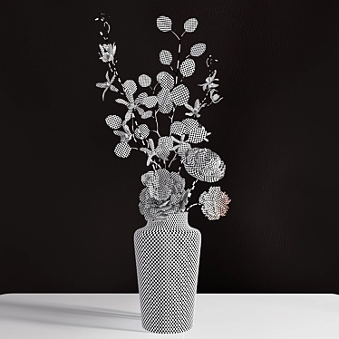 Elegant "Alica" Floral Bouquet 3D model image 1 