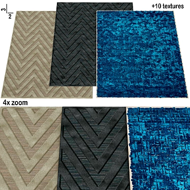 Elegant Rug Assortment | No. 019 3D model image 1 