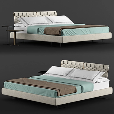 Saba Italia Limes Bed - Sleek and Stylish Modern Design 3D model image 1 