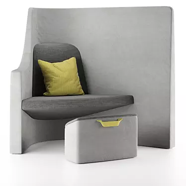  Sleek Vee Sofa - Modern Design 3D model image 1 
