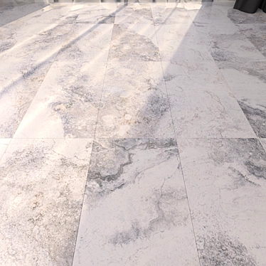 Bizantino Bianco Marble Floor Set 3D model image 1 