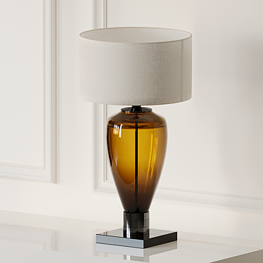 Elegant Ambra Table Lamp by Paralume Marina 3D model image 1 