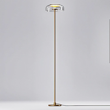 Arctic Floor Lamp: Elegant and Modern 3D model image 1 